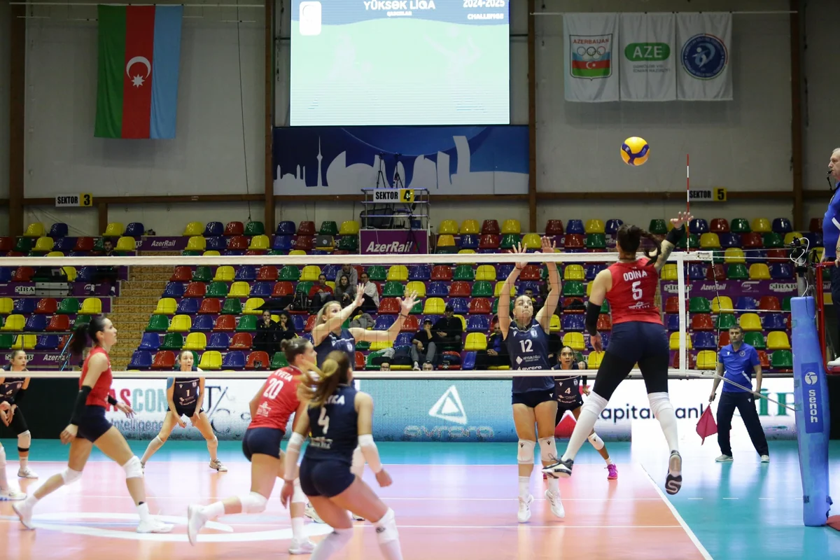 Qadın voleybolçular arasında Azərbaycan çempionatında VI turun oyunları baş tutub
