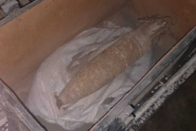 Ağcabədinin Haramı düzündə top mərmisi aşkarlanıb - FOTO