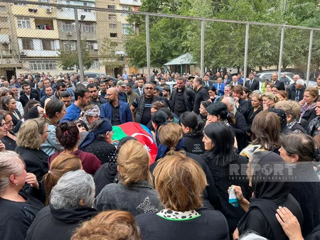 Ermənilərin törətdiyi terror aktı nəticəsində Şuşada həlak olan mülki şəxs dəfn olunub - YENİLƏNİB
