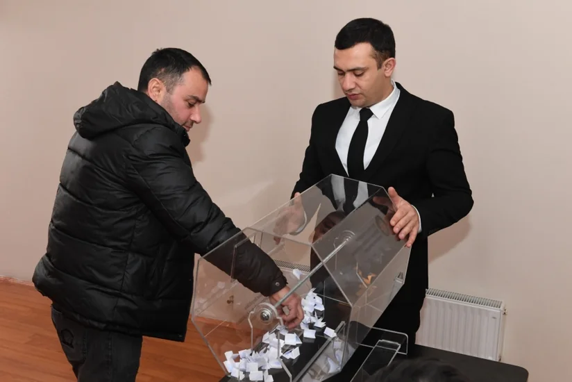 Füzuli şəhərinə köçürüləcək daha 139 ailəyə mənzillər təqdim olunub