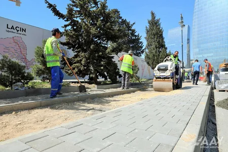 Bakının yollarında aparılan əsaslı təmir-tikinti işlərinə baxış keçirilib