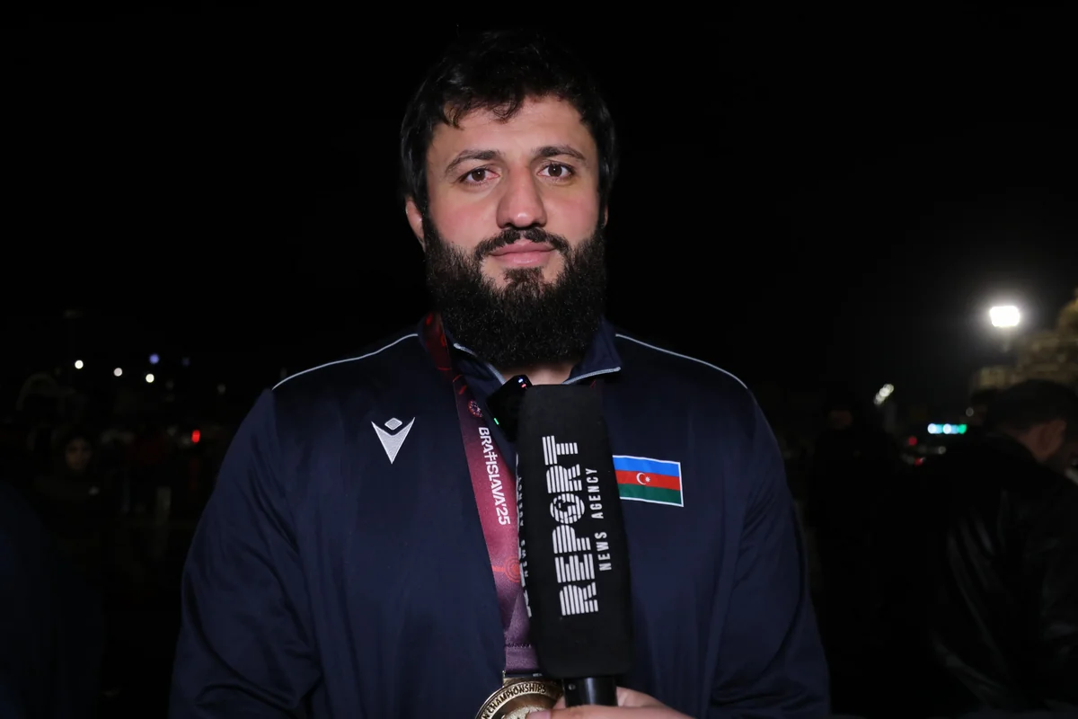 Avropa çempionu olan güləşçi: Azərbaycan bayrağını ucalara qaldırdığım üçün fəxr edirəm