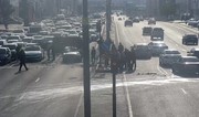Babək prospektində yol qəzası tıxaca səbəb olub