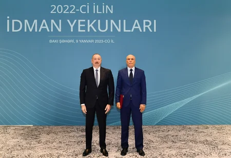 Ilham Aliyev attends ceremony dedicated to 2022 sporting results