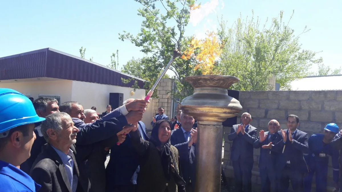 Ağcabədi rayonunun daha bir yaşayış məntəqəsinə ilk dəfə qaz verilib