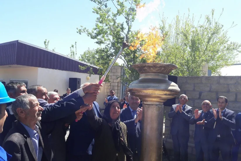Ağcabədi rayonunun daha bir yaşayış məntəqəsinə ilk dəfə qaz verilib