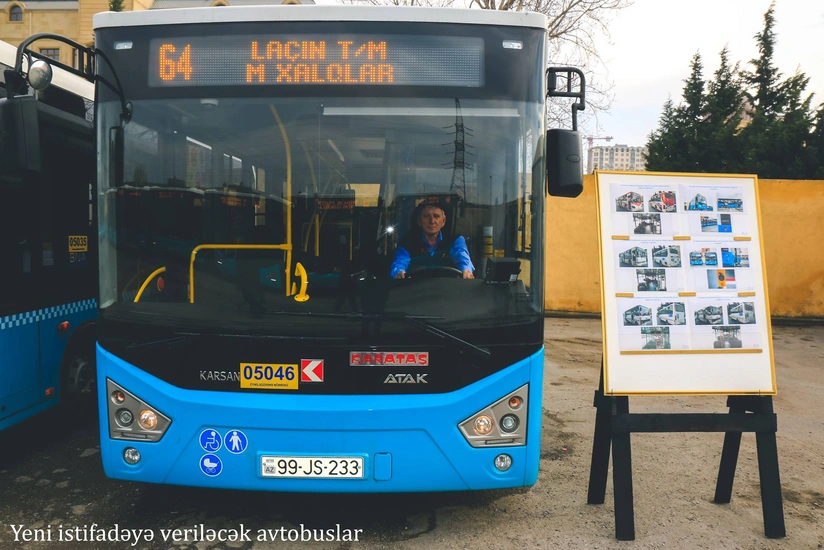 Bakıdakı 64 saylı marşrut xətti istiqamətində yeni avtobuslar istifadəyə veriləcək