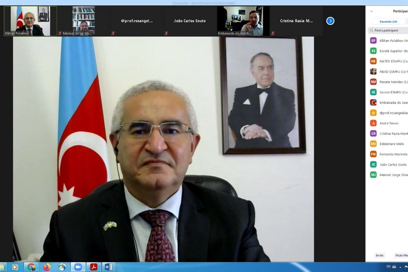 Səfir Elxan Poluxov Braziliyada videokonfransda iştirak etdi