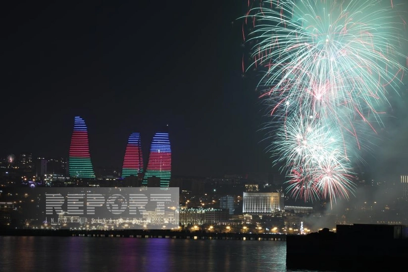 Bakı 2023-cü ili atəşfəşanlıqla qarşılayıb