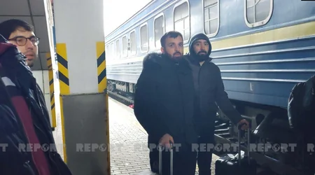 Kiyevdən 1200 azərbaycanlı Moldova istiqamətində yola salınıb - FOTOREPORTAJ