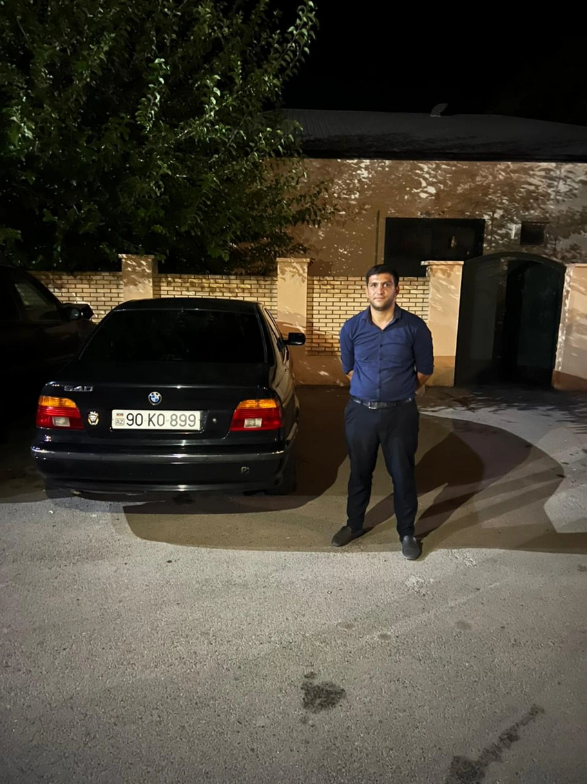 Salyanda qaydaları pozan sürücü saxlanılıb