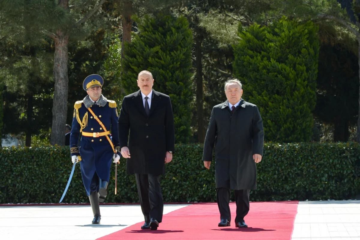 Official welcoming ceremony was held for Kazakh President