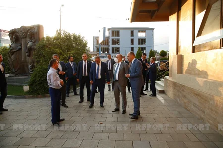 Anar Kərimov Bolnisi muzeyi və Marneuli Çay Evini ziyarət edib