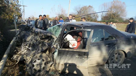Lənkəranda ölümlə nəticələnən yol qəzası baş verib - FOTO
