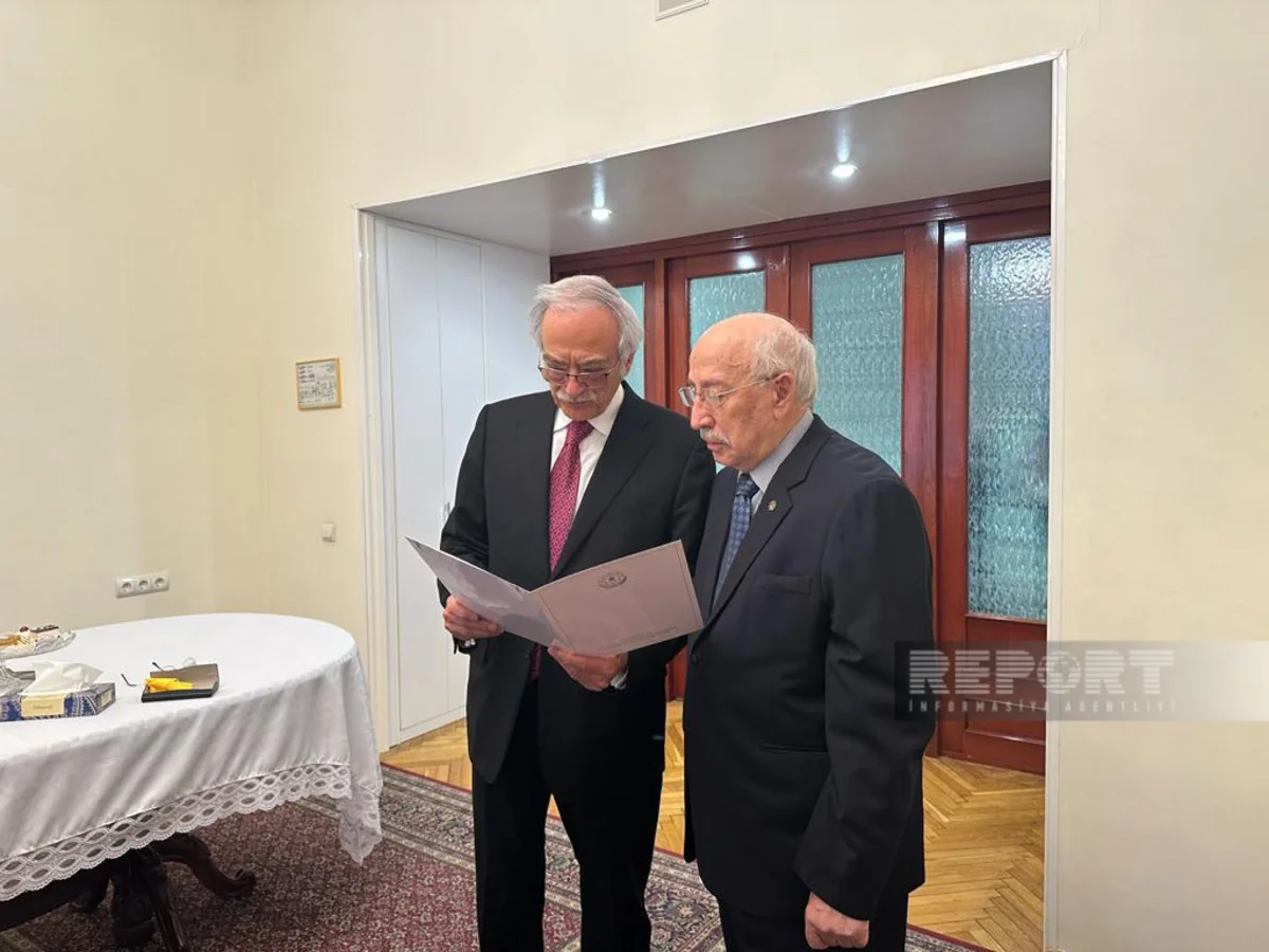 Prezident İlham Əliyevin təbrik məktubu Arif Ağakişiyevə təqdim edilib