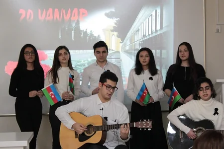 Seçenov Universitetinin Bakı filialında 20 Yanvar faciəsi qurbanları yad edilib