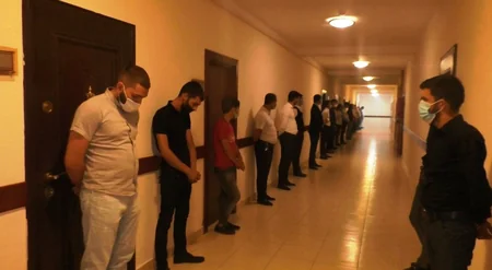 Qubada toy mərasimi keçirən bəy və dostları saxlanıldı