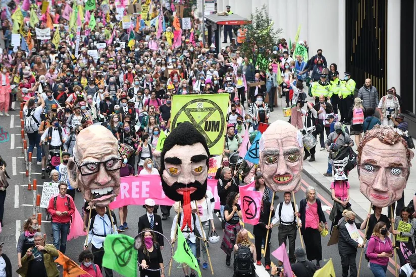 В Лондоне задержали более 20 участников протестов