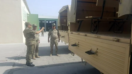 Azerbaijani Defense Minister attends opening of military facilities