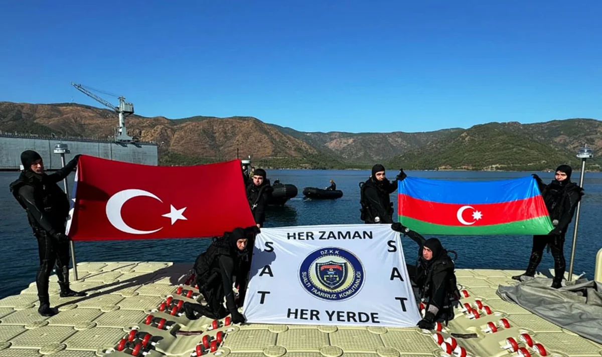 Türkiyə və Azərbaycan hərbçiləri  xüsusi dəniz minalarının quraşdırılması üzrə tapşırıqlar icra ediblər