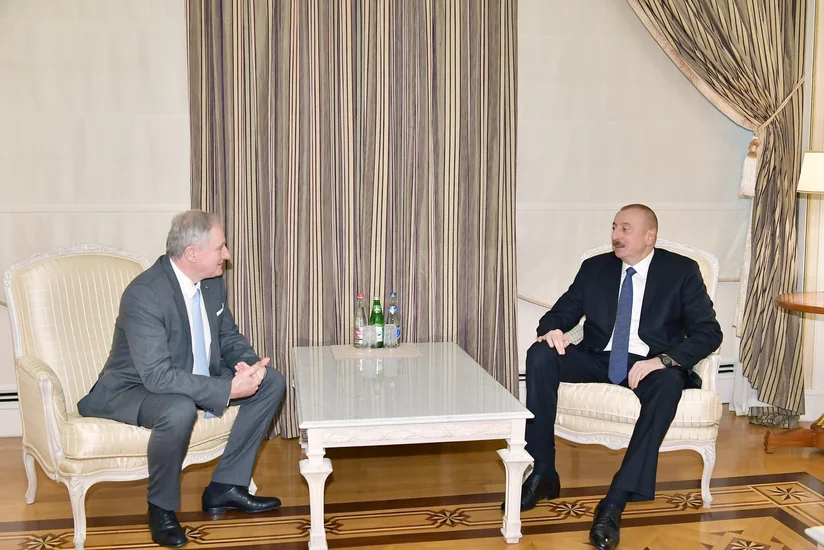 President Ilham Aliyev receives IAF executive director