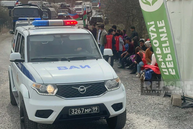 По дороге Ханкенди-Лачын беспрепятственно проехали 77 автомобилей миротворцев