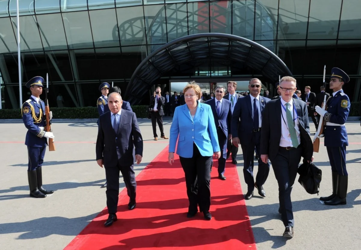 Angela Merkel completes her visit to Azerbaijan