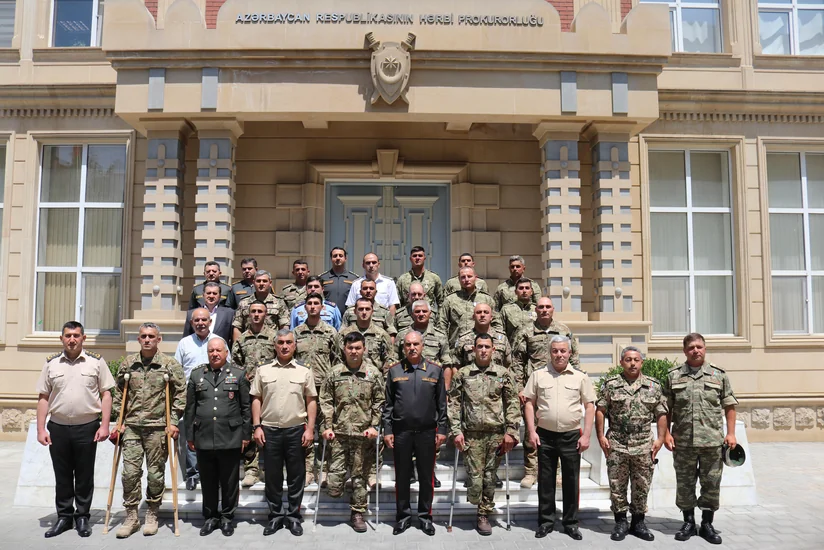 Hərbi Prokurorluqda Vətən müharibəsində iştirak etmiş hərbi qulluqçularla görüş keçirilib