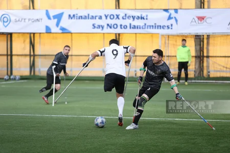 Bakı Olimpiya Stadionunda Qarabağ və Neftçi amputant futbol komandalarının oyunu keçirilib