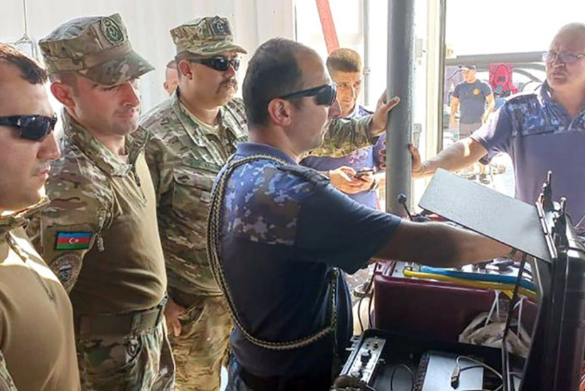 Азербайджанские военнослужащие принимают участие в международных учениях