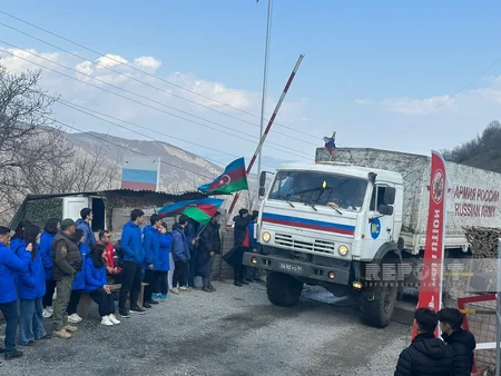 Xankəndi-Laçın yolunda sülhməramlıların avtomobilləri maneəsiz keçid edib - YENİLƏNİB-5