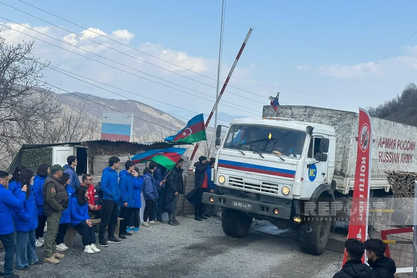 По дороге Ханкенди-Лачын беспрепятственно проехал 91 автомобиль миротворцев