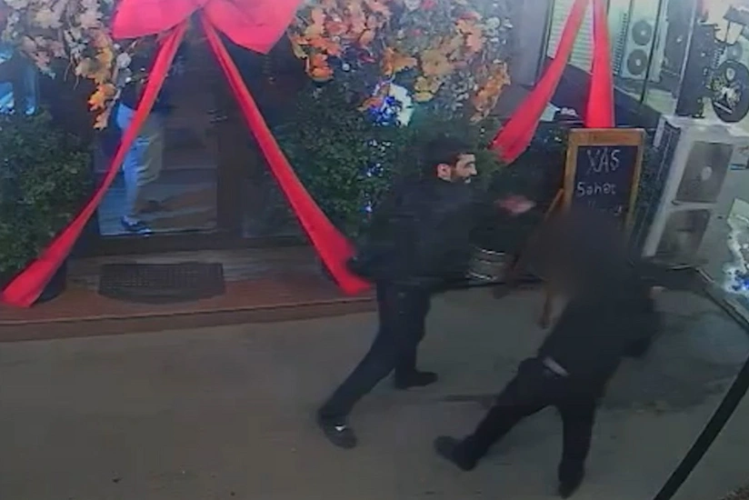 Bakıda restoranda baş verən cinayətin görüntüləri yayılıb