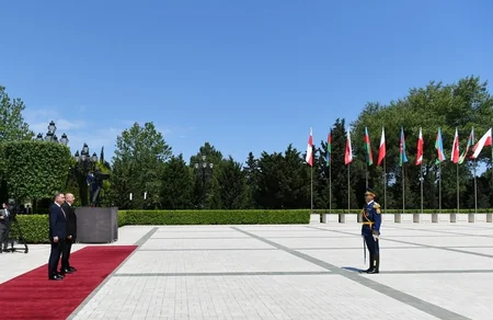 Official welcome ceremony was held for Polish President Andrzej Duda