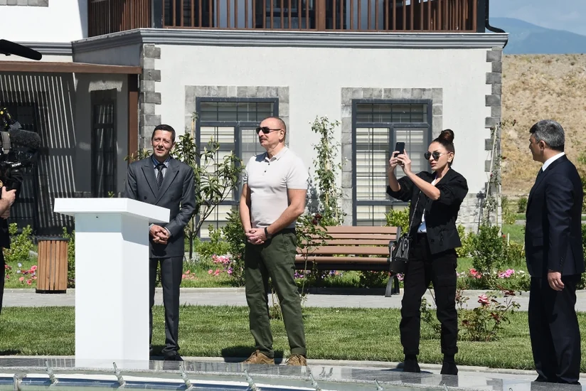 President, First Lady attend opening ceremony of first smart village in Zangilan