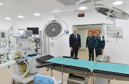 Prezident Bakıda DSX-nin yeni hərbi hospital kompleksinin açılışında iştirak edib - YENİLƏNİB