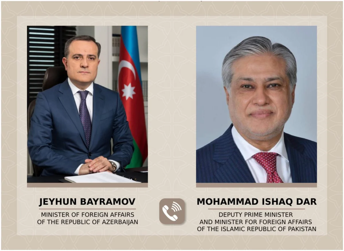 Ceyhun Bayramov pakistanlı həmkarı ilə ikitərəfli və çoxtərəfli əməkdaşlığı müzakirə edib
