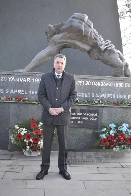 Azərbaycanın Gürcüstandakı səfiri 20 Yanvar şəhidinin ailəsi ilə görüşüb