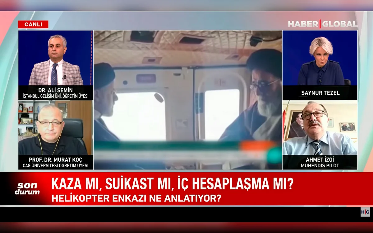 Haber Global: Helikopterin qalıqları onun qəzaya uğradığını sübut edir