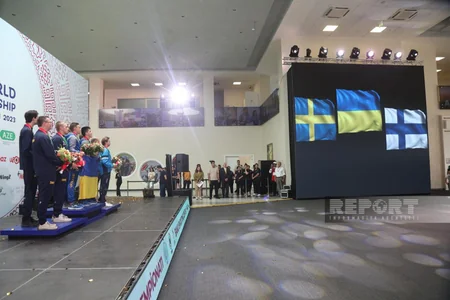 Bakıda keçirilən dünya çempionatının son medalçıları mükafatlandırılıb