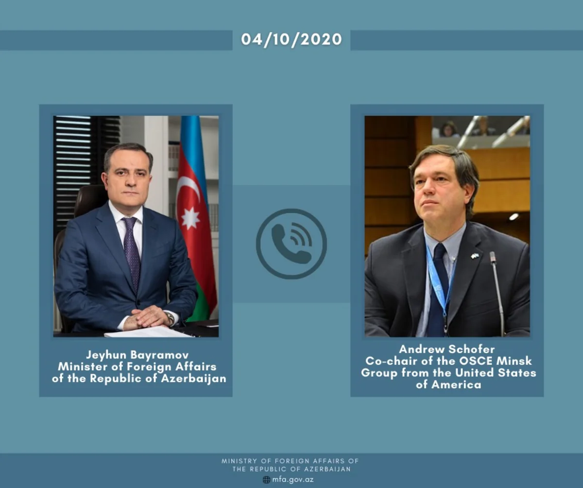 Azərbaycanın XİN başçısı amerikalı həmsədrlə telefonla danışıb