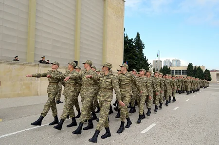Cadets of Warrant officers training course in Azerbaijan take military oath
