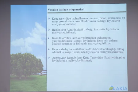 Aqrar Kredit və İnkişaf Agentliyində kənd təsərrüfatı texnikası və damazlıq heyvan təchizatçıları ilə görüş keçirilib