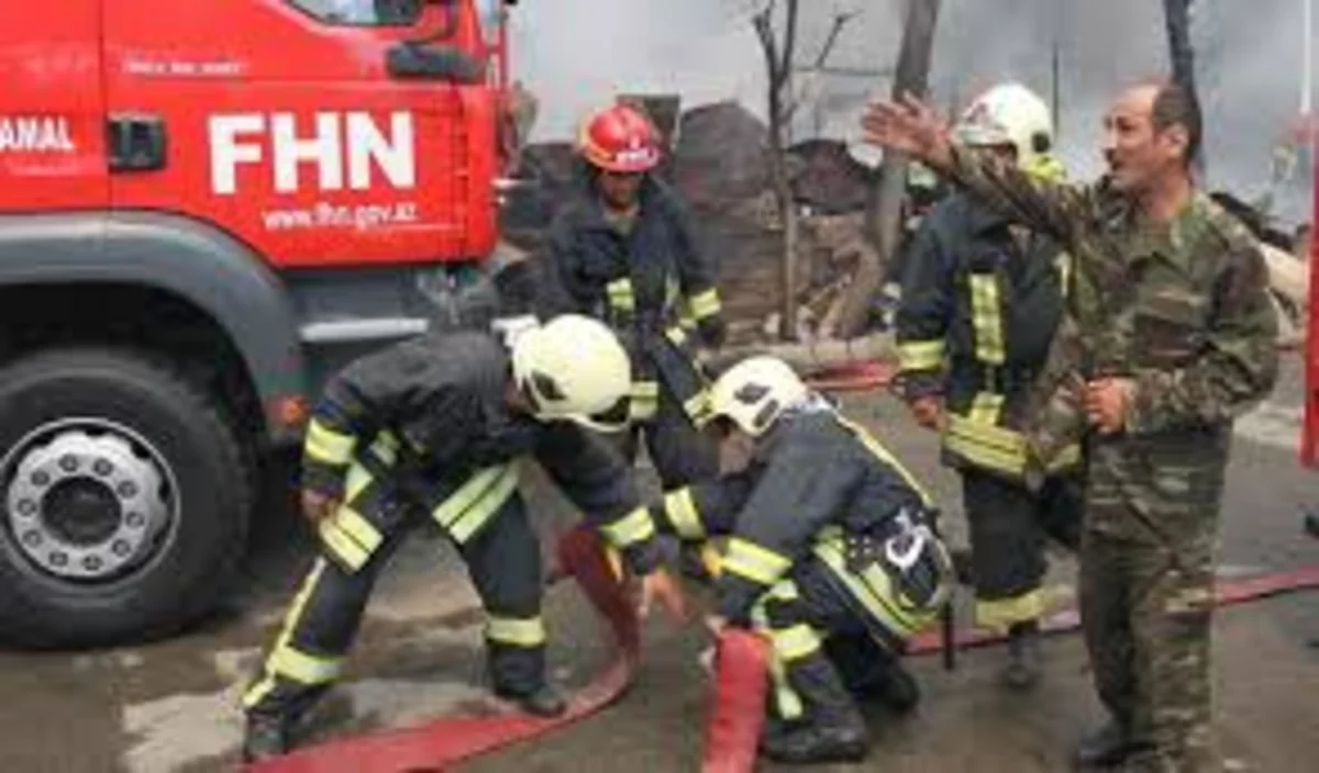 Bakıda yanğın zamanı ev sahibi zəhərlənib