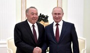Путин в Кремле встретился с Назарбаевым