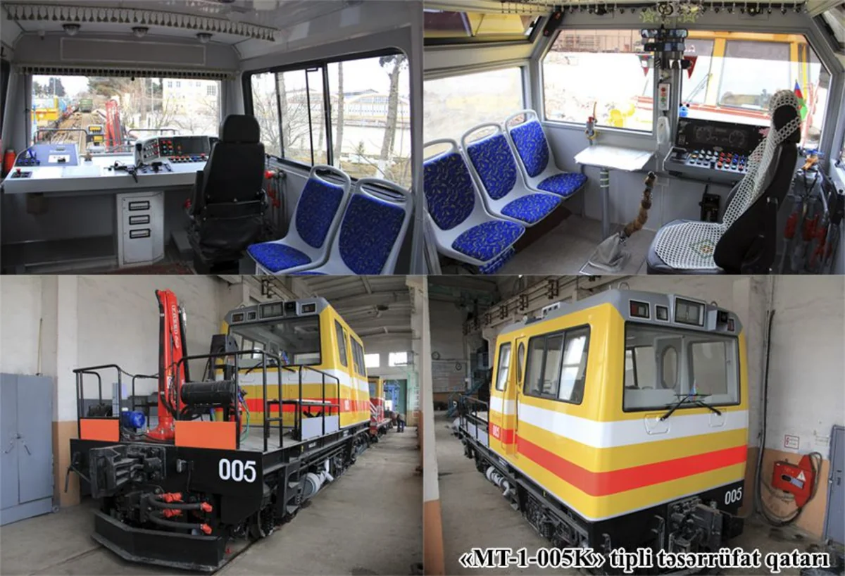 Bakı Metropoliteni iki yeni təsərrüfat qatarını istismara verib