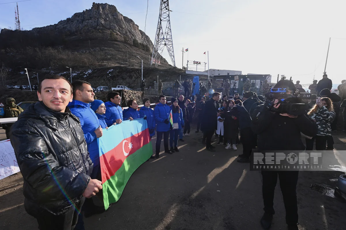 Protest on Shusha-Khankandi road enters its 19th day