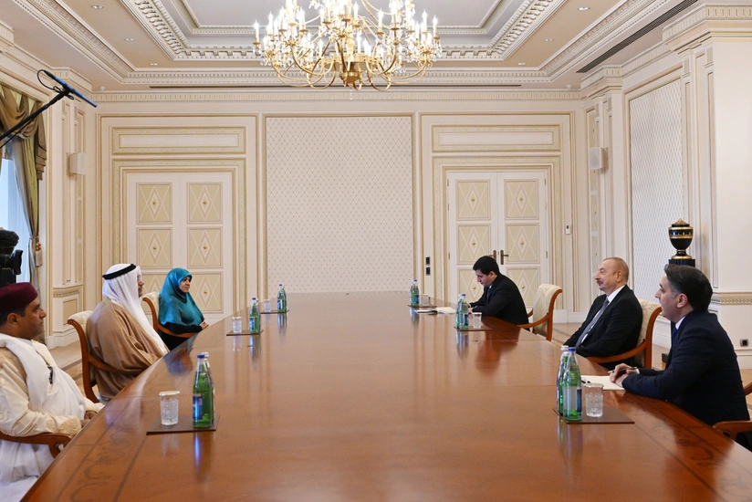 İlham Əliyev Ərəb Parlamentinin prezidentini qəbul edib - YENİLƏNİB