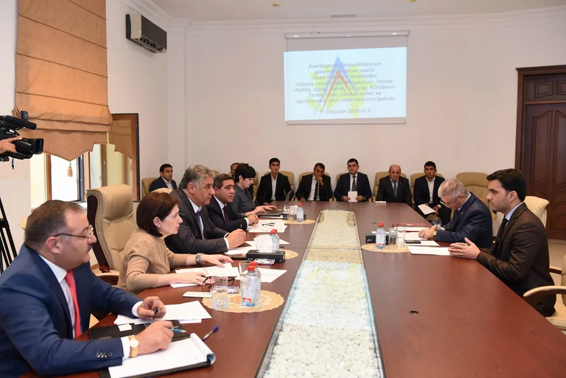 Gənclər və idman naziri Göyçayda vətəndaşları qəbul edib