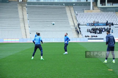 Azərbaycan millisinin Tofiq Bəhramov adına Respublika stadionunda açıq məşqi keçirilib